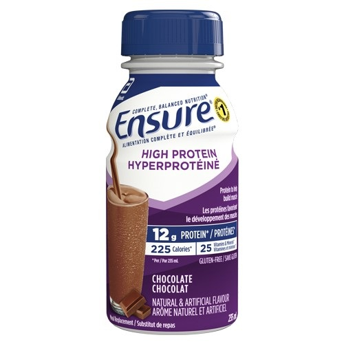 AB6824013 Ensure High Protein 12g Nutritional Formula, 235mL, Chocolate, 16EA/BX