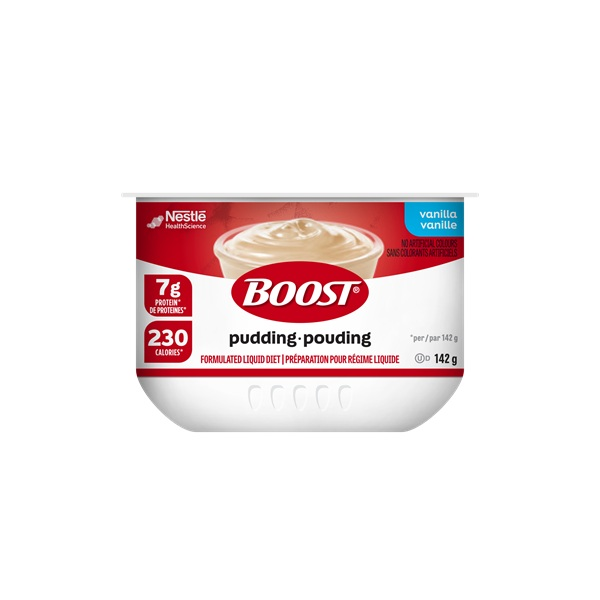 NN12440543 BOOST Pudding, Vanilla, 12(4x142g), 48EA/BX