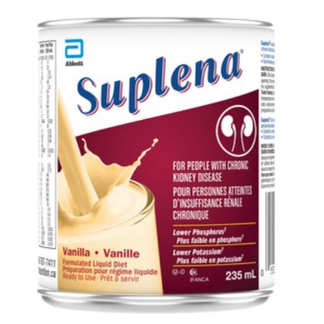 AB6208813 Suplena Nutritional Formula, Vanilla, 235mL Can, 24EA/BX