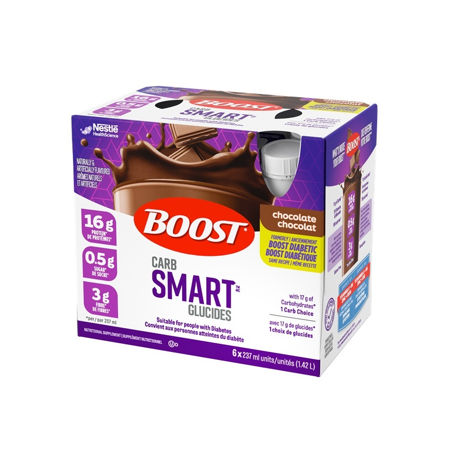 NN12580572 BOOST CarbSmart, Chocolate, 237ml, 24EA/BX