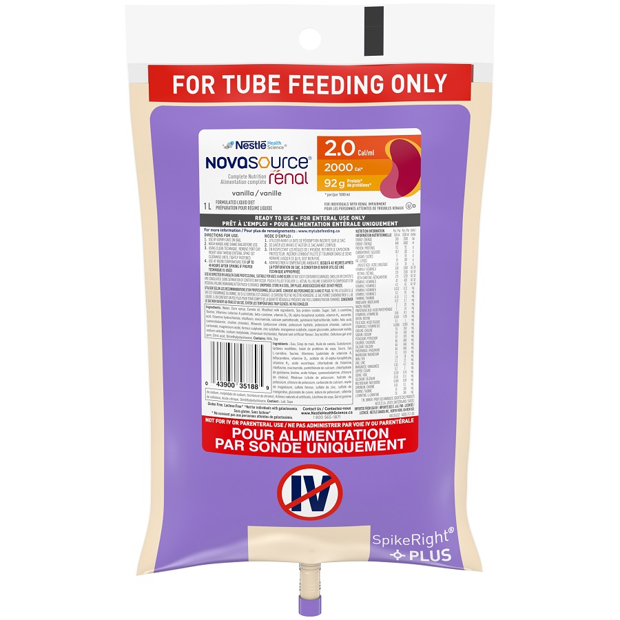 NN12173786 Novasource Renal Formula ULTRAPAK, 1L, 6EA/BX