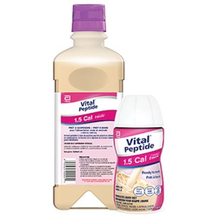 AB0S298A03 Vital Peptide Nutritional Formula, Vanilla, 1.5Cal, 1000mL RTH Container, 8EA/BX
