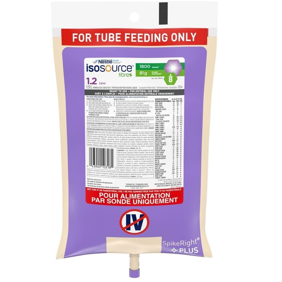 NN12591419 Isosource Fiber 1.2, Tetra Prisma Pack, 250mL, 24EA/BX