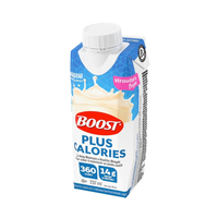 NN12575580 BOOST Plus Calories, Tetra Prisma Pack, 237mL, Strawberry, 24EA/BX