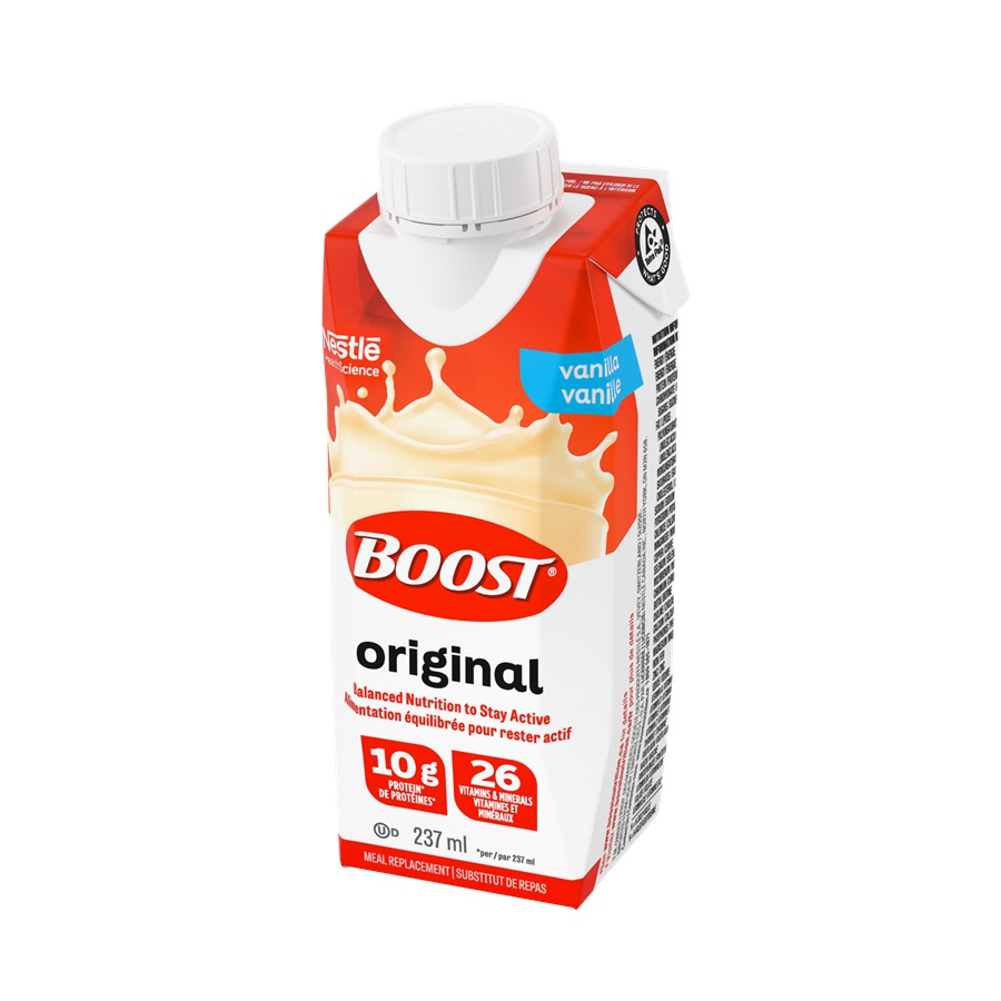 NN12575570 BOOST Original, Tetra Prisma Pack, 237mL, Vanilla, 24EA/BX