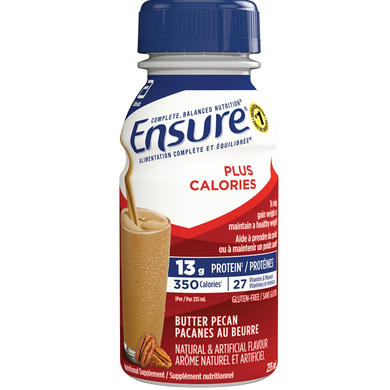 AB6891413 Ensure Plus Calories Butter Pecan, 235-mL bottle; 24EA/BX