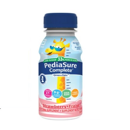 AB6782313 PediaSure Complete Grow & Gain Reduced Sugar, Strawberry, 235mL, 4EA/BX
