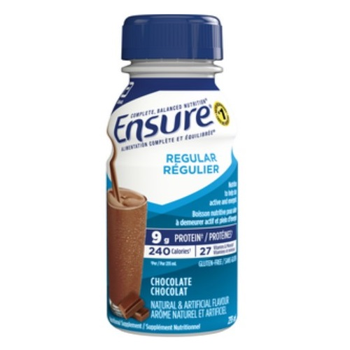 AB6890813 Ensure Regular, Chocolate; 235-mL bottle; 24EA/BX