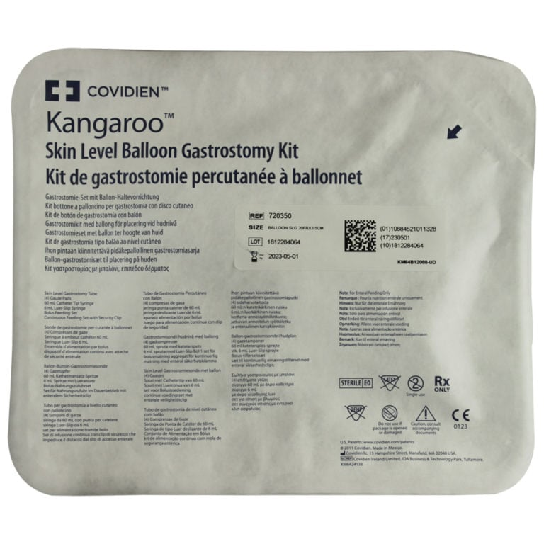 Z718500 Kangaroo Skin Level Balloon Gastrostomy Kit, L5cm, 18 Fr, 1/EA [DISCONTINUED]