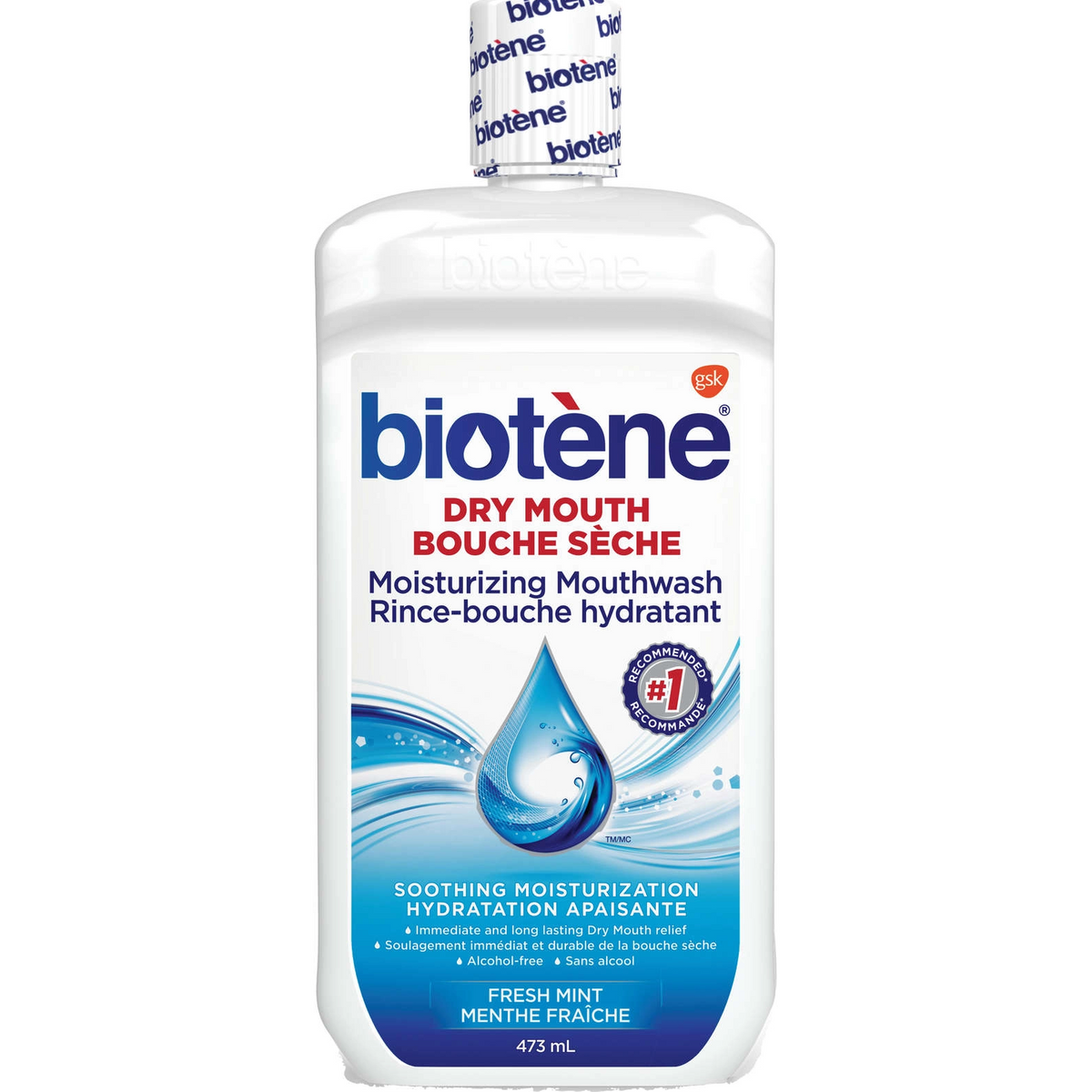 KF120539 Biotene Dry Mouth Moisturizing Mouthwash, 473mL, 1/EA [DISCONTINUED]