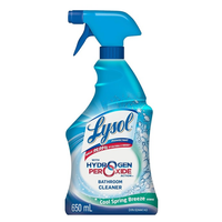 8058474 LYSOL Bathroom Cleaner - Hydrogen Peroxide Action - Cool Spring Breeze 650 mL, 12EA/BX