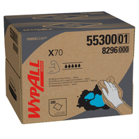 KC55300 WypAll Power Clean X70 Medium Duty Cloths, Brag Box, 200EA/BX