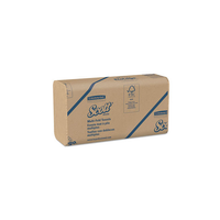 KC01801 Scott Recycled Fiber Multi-Fold Towel, W9.2" x L9.4", Brown, 4000EA/BX