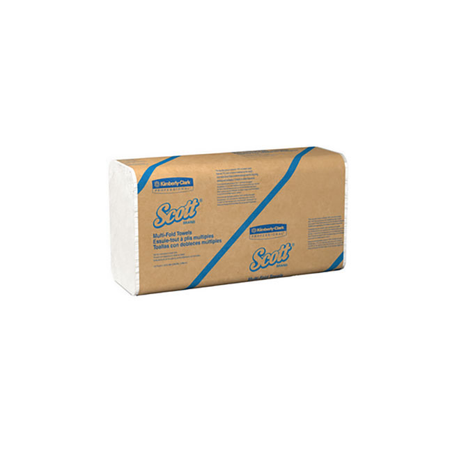 KC01807 Scott Recycled Fiber Multi-Fold Towel, W9.2" x L9.4" White, 16EA/BX