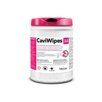 MET11-1410 CaviWipes 2.0 Surface Disinfectanting Wipe, 160EA/BX or 1920EA/BX