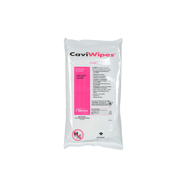 MET11-1224 CaviWipes Surface Disinfectanting Wipe, W7" x L9", 900EA/BX