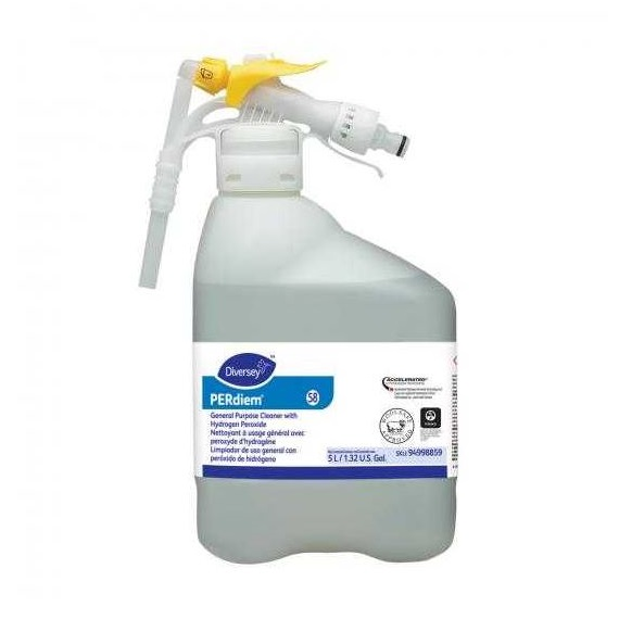 94998859 PERdiem General Purpose Cleaner w/Hydrogen Peroxide - 5 Liter RTD, 1/EA
