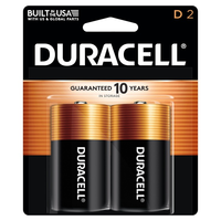 PGMN1300B2Z Duracell Coppertop Battery, 1.5V, Size D, 6EA/BX