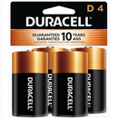 PGMN1300R4Z Duracell Coppertop Battery, Size D, 4EA/BX or 12BX/CA