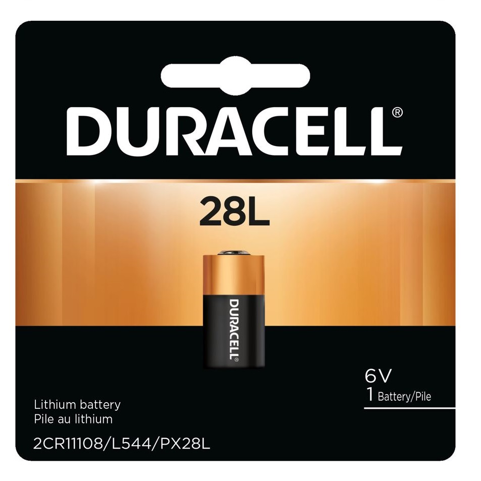 PGPX28LBPK Duracell Alkaline Coppertop Specialty Battery, Size 28L, 6V, 6EA/BX