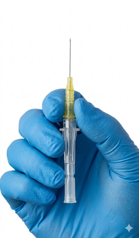 BD381812 BD Insyte Autoguard Catheter, Yellow, 24GA x 0.75", 50EA/BX