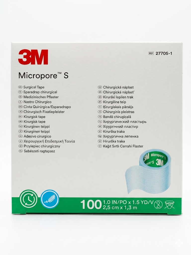 3M 2770S-1 Kind Removal Tape, Silicone Adhesive, Blue, 1.5yd x 1" 100RL/BX