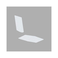 INV16604 Aquatec Commode Backrest cover, White, 1/EA