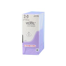 J-333H Absorbable Suture, Polyglactin 910 Coated Vicryl, Size 2-0, Violet 26mm 36EA/BX