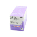 J-488G Absorbable Suture, Polyglactin 910 Coated Vicryl, Undyed, Size 7-0, 11mm 12EA/BX