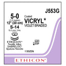 J-553G Absorbable Suture, Polyglactin 910 Coated Vicryl 12EA/BX