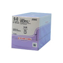 J556-G Absorbable Suture, Polyglactin 910 Coated Vicryl, Size 6-0, Violet 12EA/CA