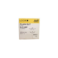 LK550B Look Absorbable Suture, Plain Gut, Size 5-0, 18mm 12EA/BX