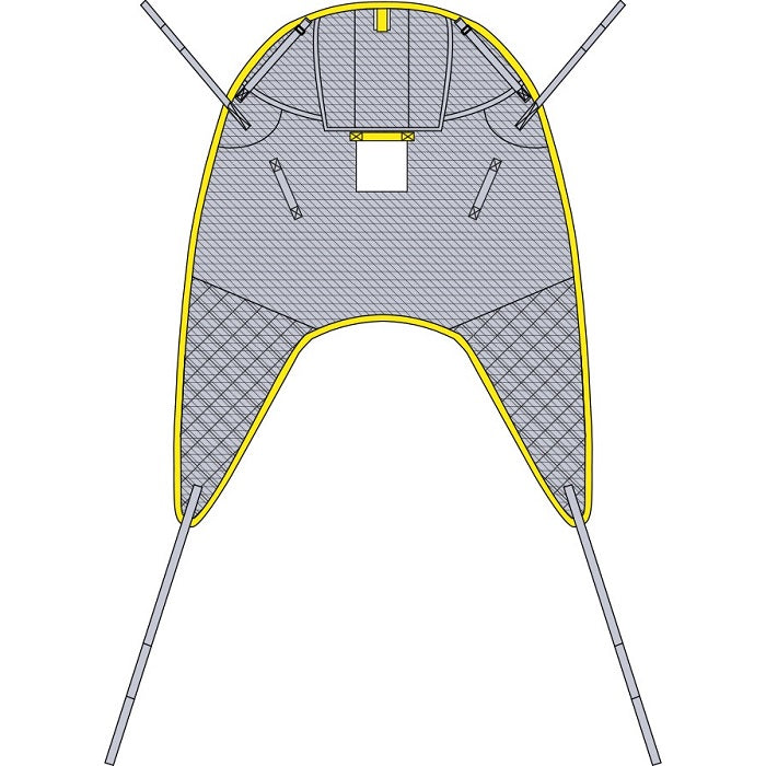 M921500-XL Universal Sling with Head Support and Loops, XL, 1/EA
