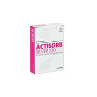 MAS105 Actisorb Silver 220, Activated Charcoal Dressing, 10.5cm x 10.5cm, 10EA/BX