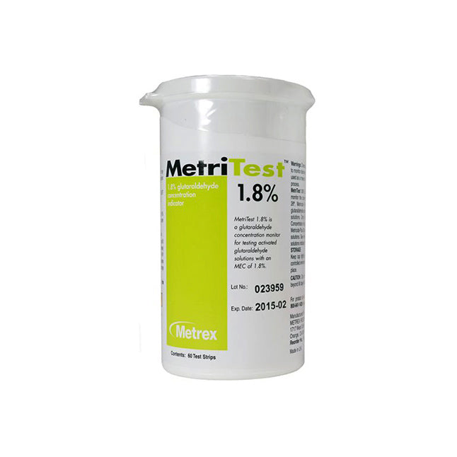 MET10-304 MetriTest Strip, For High Level Disinfectant/Sterilant, 60EA/BTL