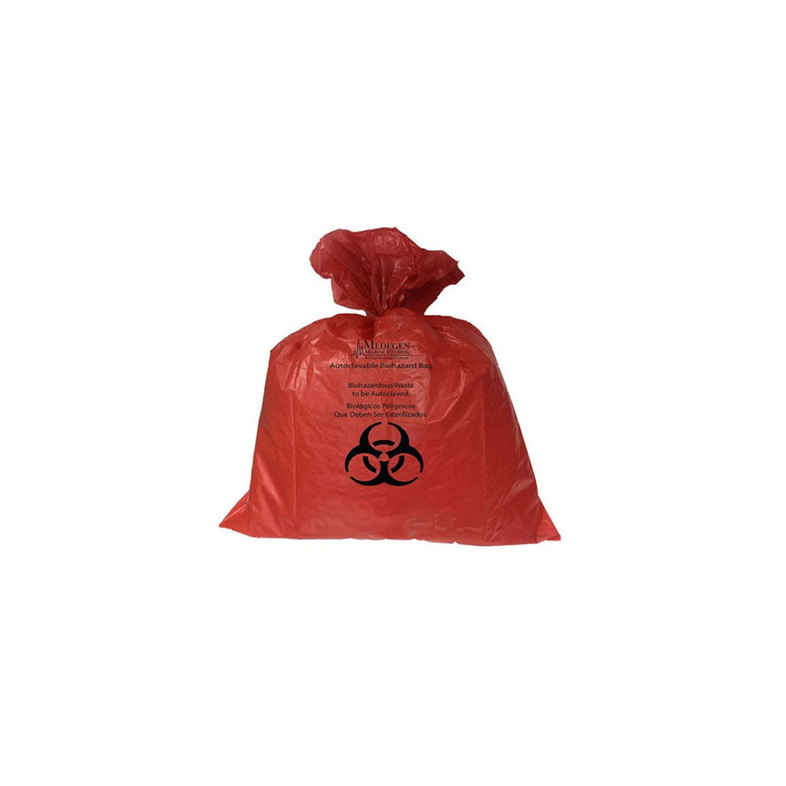 MRD650 Biohazardous Waste Bag, Red/Black, 16" x 24", 1.25mL, 200EA/BX