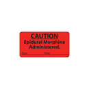 MV07FR8803 Paper Label, Caution Epidural, 1-1/2" x 2-15/16" 1/RL