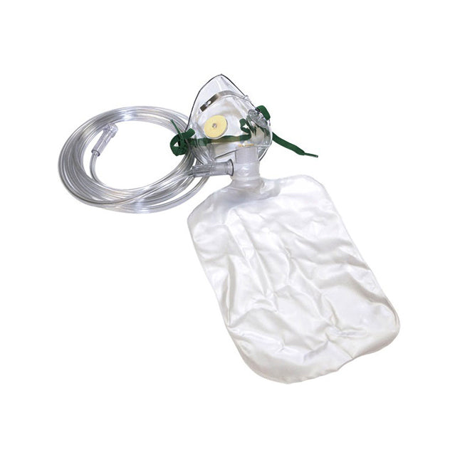 P001205 AirLife Oxygen Mask, High-Concentration, with 7' Tubing, Adult, 50EA/CA