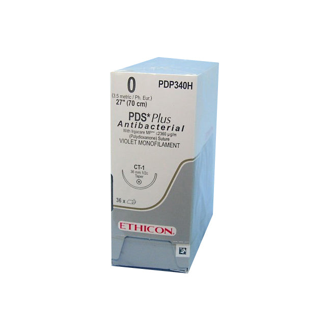 PDP340H PDS Plus Absorbable Suture, Triclosan Polydioxanone 36EA/CA