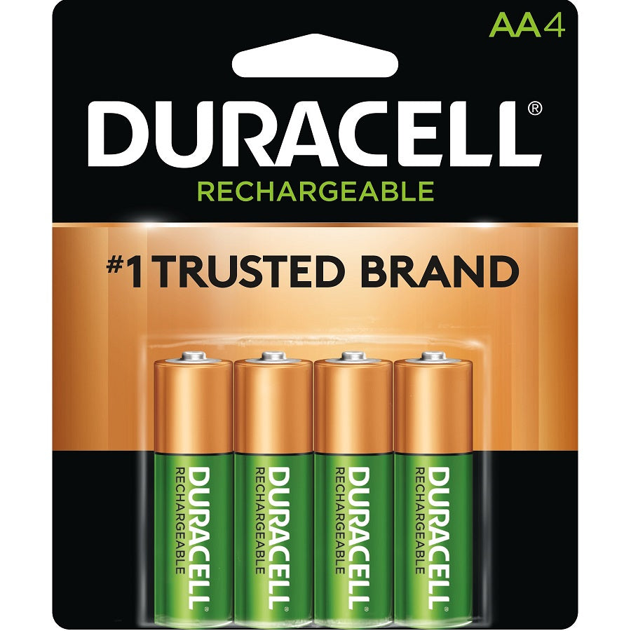 PGDX1500B4N Duracell Rechargeable Batteries, AA, 1.2V, 24EA/PK