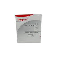 PLM1403 PolyMem Silver Finger/Toe Dressing, Size 3, Large, 2.6"-3.0", 6EA/BX