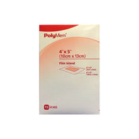 PLM405 PolyMem Film Island Adhesive Dressing, 15EA/BX