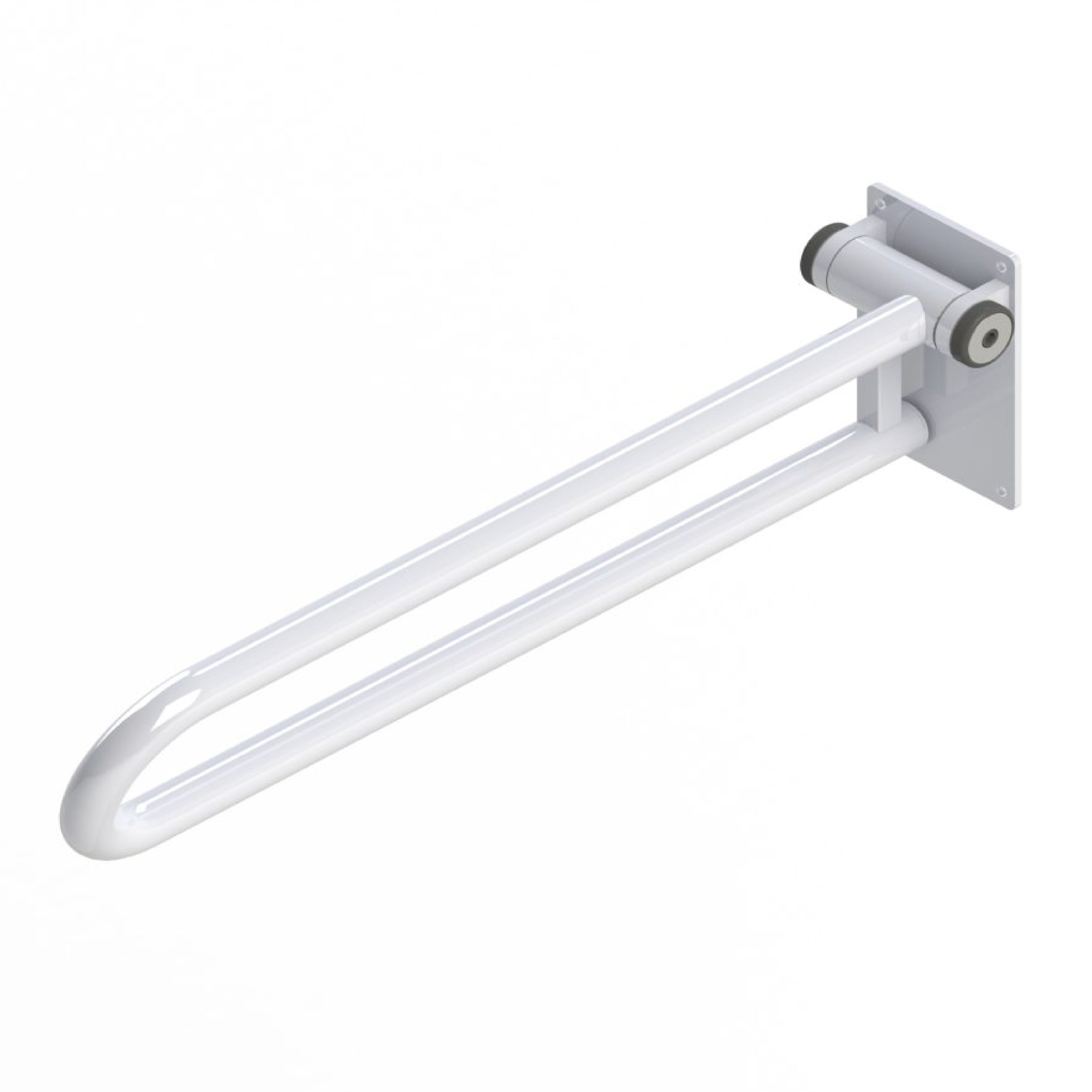 PT-WR32R P.T.Rail Hinged, Toilet Support Rail, Powder Coat White, 32", 1/EA