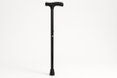 Push Button Cane Black Steel