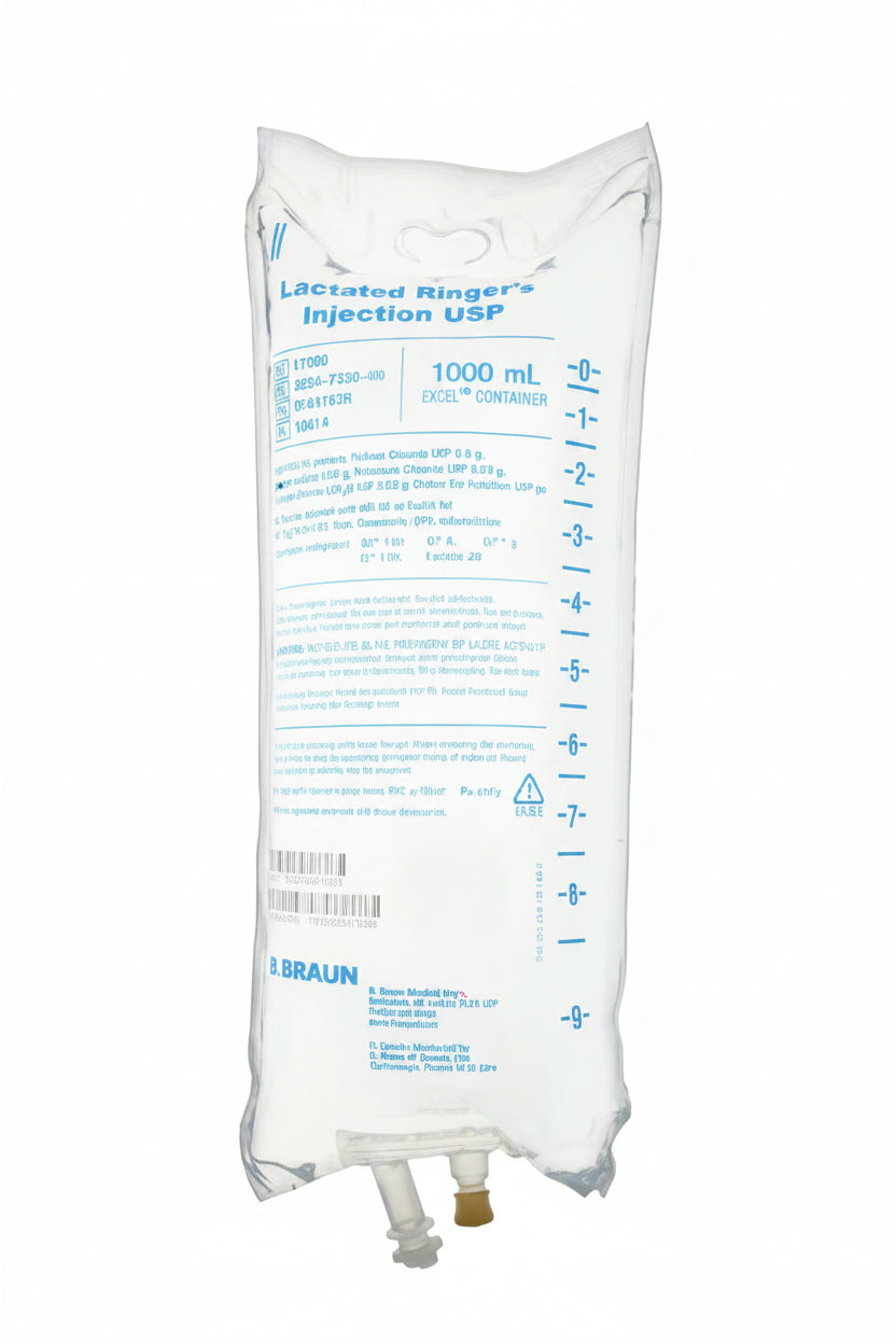 BBL7500 Lactated Ringer's Injection USP, Excel IV Container, 1000mL, 12EA/CA