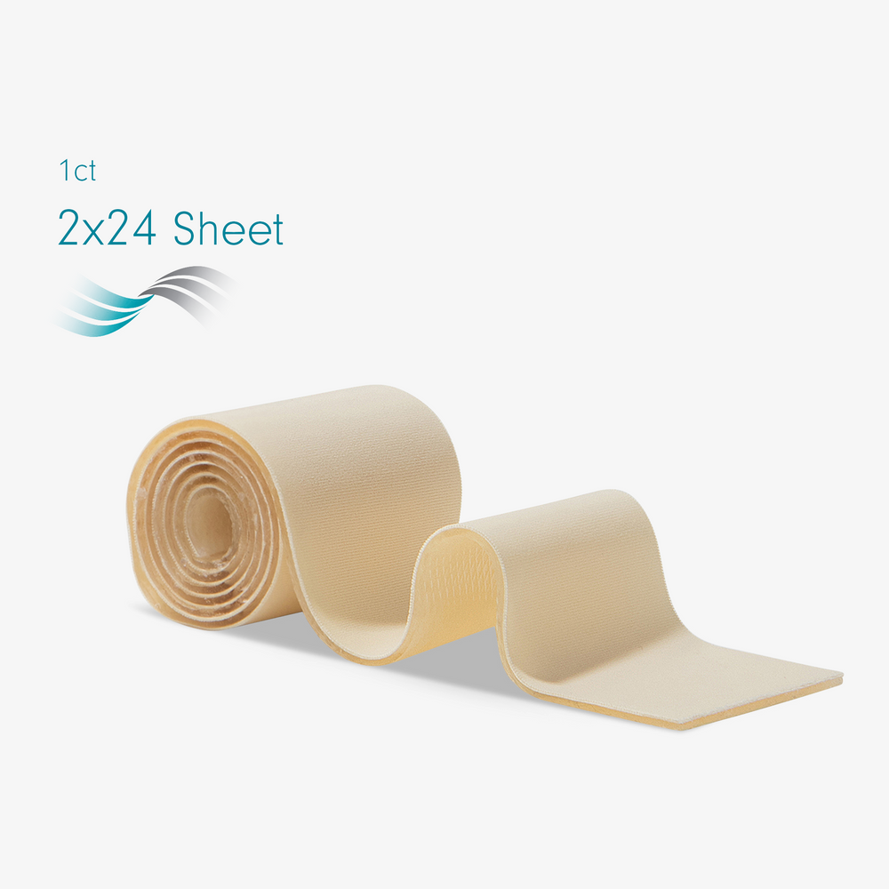 NG-164 NEWGEL+ ABDOMEN/EXTREMITY SILICONE STRIP 2" x 24" - BEIGE (Discontinued)