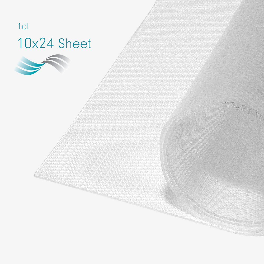 NG-370 NEWGEL+ EXTRA-LARGE SILICONE SHEET FOR SCARS 10" x 24" - CLEAR