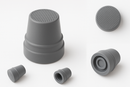 Rubber Tip 1 inch Gray