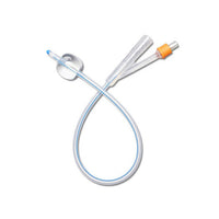 RUS170605120 Indwelling Catheter, Foley, Silicone, 5cc Balloon, Latex-Free, 12Fr, 5CC 10EA/BX