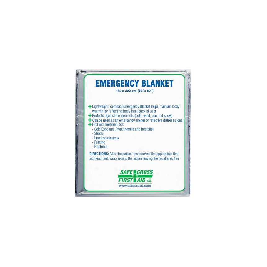 SA26297 Emergency Blanket, 142cm x 203cm, 12EA/PK